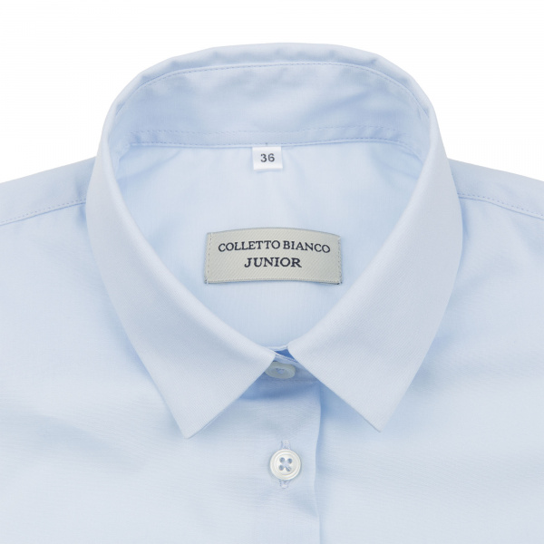 Голубая сорочка Colletto Bianco Junior Girl 010689 