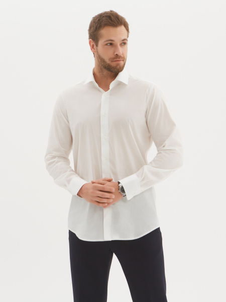 Сорочка Dave Raball Regular fit цвета айвори 000253