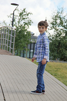 Рубашка Colletto Bianco Junior Boy с отделкой воротник на пуговицах 000176