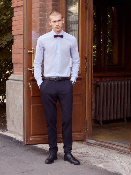 Сорочка Dave Raball сиреневая Regular fit 000257  