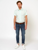 Сорочка Allan Neumann Slim fit цвета светлая мята 007651 SFs 