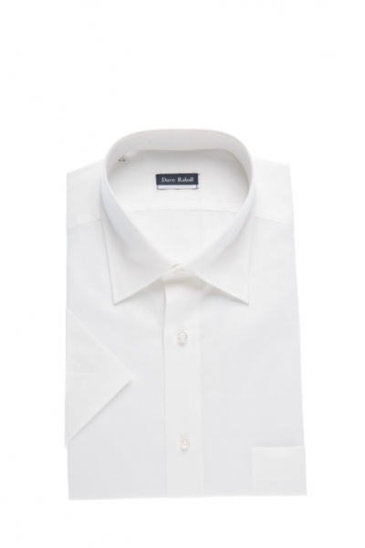 Белая сорочка Dave Raball Classic fit кор.рукав 005474 CLFs
