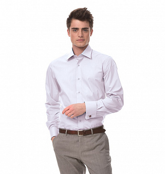 Розовая сорочка Dave Raball Slim fit под запонку 006566