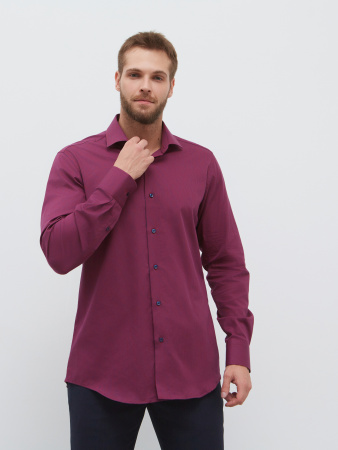 Сорочка Dave Raball Regular fit в бордово-синию клетку 000269 