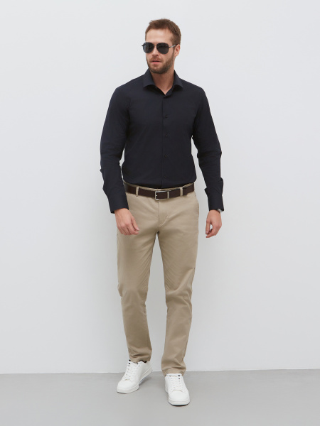 Черная сорочка Dave Raball Regular fit 000244
