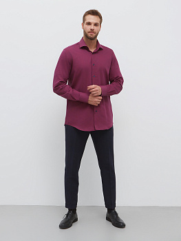 Сорочка Dave Raball Classic fit в бордово-синию клетку 000270