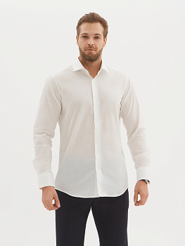 Сорочка Dave Raball Classic fit цвета айвори карман 000252