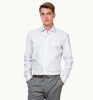 Голубая сорочка Colletto Bianco Slim fit 009562 SF 