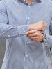 Рубашка Dave Raball в темно-синюю полоску Super Slim Fit 000284 