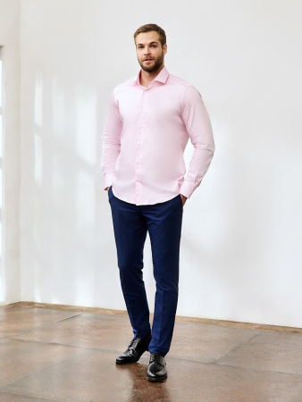 Розовая сорочка Dave Raball Slim fit 000141 