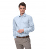 Голубая сорочка Dave Raball Slim fit под запонку 005962