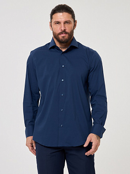Рубашка Dave Raball Slim fit темно-синяя  000333 SF