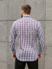 Рубашка Dave Raball в бордо-сине-белую клетку Slim fit 000292 