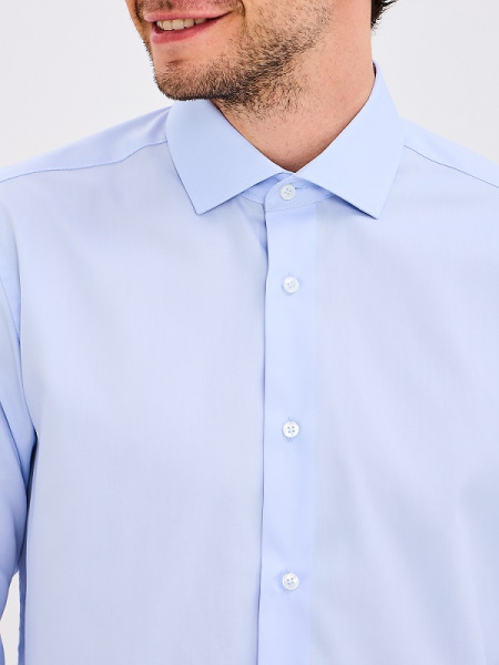 Рубашка Colletto Nuovo Slim fit голубая 000320 SF  