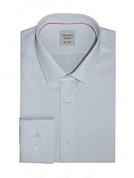 Светло-серая сорочка Colletto Nuovo Slim fit 012194
