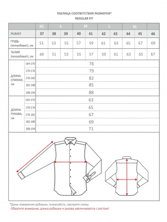 Рубашка Dave Raball Regular fit черная 000325 RF 