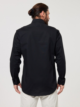Рубашка черная Dave Raball Regular  fit 000314 RF 