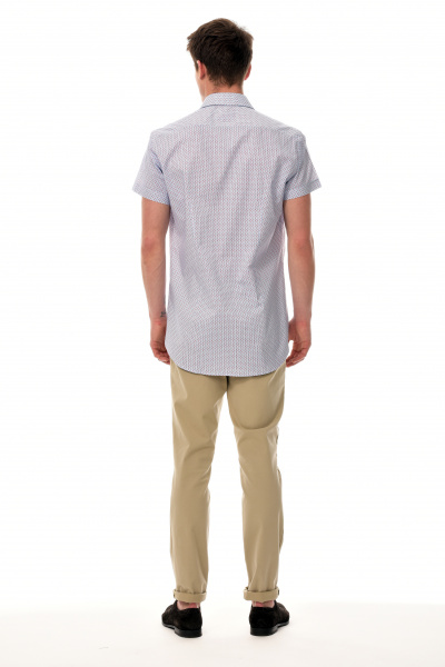 Сорочка Dave Raball Slim fit принт кор.рукав 007388 