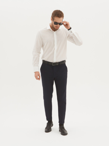 Сорочка Dave Raball цвета айвори Super Slim fit 000251 