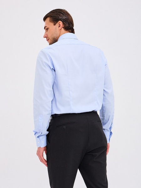 Рубашка Colletto Nuovo Slim fit голубая 000320 SF  