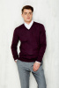 Пуловер Allan Neumann бордового цвета 200591 