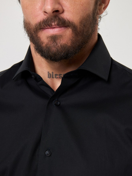 Рубашка Dave Raball черная Regular fit 000309 RFs 
