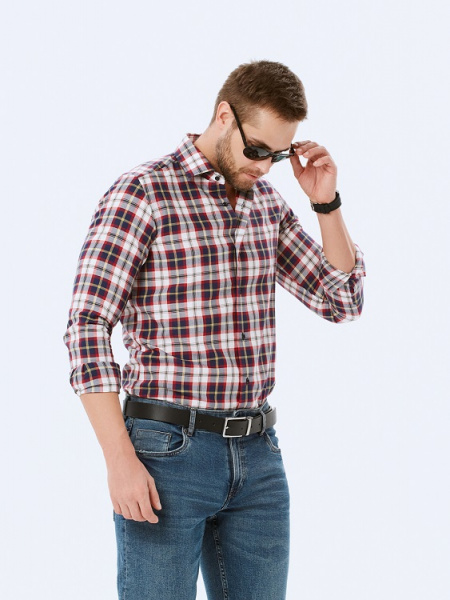 Рубашка Dave Raball Regular fit в клетку 000090