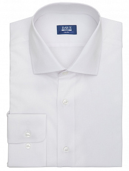 Белая сорочка Dave Raball Slim fit из органического хлопка 000124