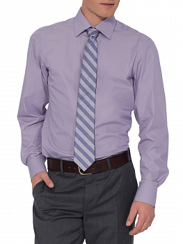 Сиреневая сорочка Dave Raball Slim fit 004795