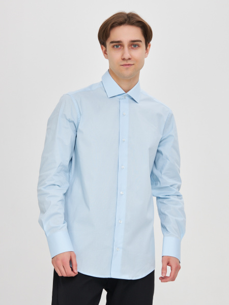 Рубашка Dave Raball Classic fit  голубая 000311 CF 