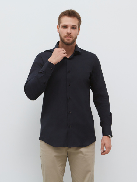 Черная сорочка Dave Raball Regular fit 000244 