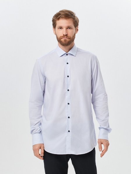 Сиреневая сорочка Dave Raball Slim fit с отделкой 010712 