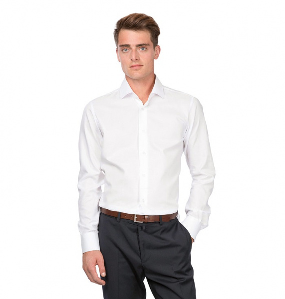 Белая сорочка Dave Raball Slim fit N000092 